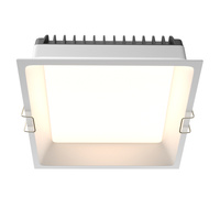 Kwadratowa oprawa wpuszczana 17x17cm LED IP44 do łazienki Okno DL056-24W3-4-6K-W Maytoni