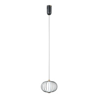 Lampa wisząca Rabel czarna LED 3000K Italux PND-344221-1-BK