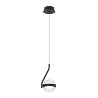 Czarna lampa wisząca z kulą ASTRID 1 PENDANT BK 3000K AZZARDO AZ7196