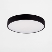 Okrągła czarna lampa sufitowa 40cm NADI LED Zuma Line MS724-R400