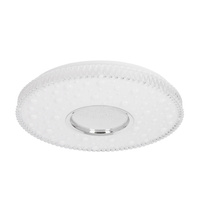 BUBBLES lampa sufitowa plafon 40cm 24W LED 4000K klosz biały+chromowy Candellux 14-34267