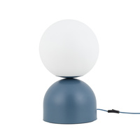 Duża lampka nocna 52cm szklana kula na metalowej podstawie MIKI NAVY BIG 1xE27 Tk Lighting 11431