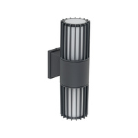 Kinkiet zewnętrzny na dom dwukierunkowy 2XE27 RIBO GRAY IP54 Tk Lighting 11507