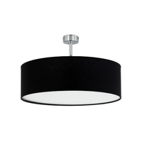 Czarna okrągła lampa sufitowa RONDO BLACK 4 50cm Tk Lighting 6228