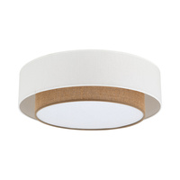 Okrągła lampa sufitowa podwójny abażur 50cm DUO WHITE Tk Lighting 11585