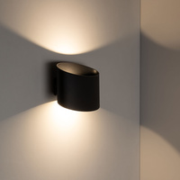 Kinkiet zewnętrzny elewacyjny czarny LED 3000K VERTO BLACK IP54 Tk Lighting 18183