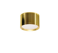 Złota tuba łazienkowa o średnicy 8,5cm LED 4000K FLUME IP44 GO AZZARDO AZ6857