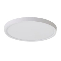 Biały okrągły plafon sufitowy o średnicy 50cm z dodatkowym podświetleniem sufitu ARNOR 50 ROUND CCT (30W+20W) WH AZZARDO AZ6542