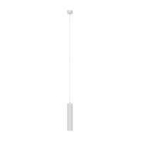 Lampa wisząca tuba biała 30cm 1xGU10 Focus P075PL-01W Maytoni