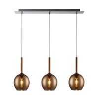 Lampa wisząca MONIC Zuma Line MD1629-3A copper