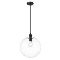 Lampa wisząca PUERTO czarna 30cm Light Prestige LP-004/1P L BK