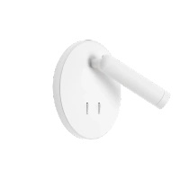 Okrągły biały kinkiet z ruchomą tubą i podświetleniem Maxlight W0431 Lux