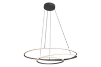 Czarna lampa wisząca 60cm powywijany LED 3000K ZEPHYRA Zuma Line P240842601