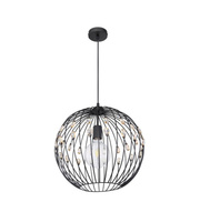 Lampa wisząca HANAKO czarna Globo 16029H1