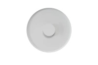 Płaski biały kinkiet okrągły LED 50cm – nowoczesna lampa ścienna dekoracyjna OTTO WALL 50 WH Azzardo AZ7283