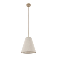 Lampa wisząca pojdeyńczy abażur z lnu 25cm CONEA SABIA 1xE27 Tk Lighting 11202