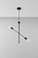 Lampa wisząca CONCEPT metalowa czarna Sollux Lighting SL.0711