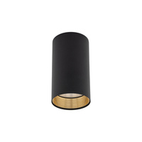 Mała tuba natynkowa AMIS BLACK DOWNLIGHT 1xGU10 Tk Lighting 10718