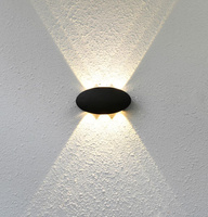 Kinkiet ogrodowy PONTAS LED Italux OWL-55034-BK