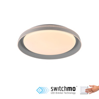 Plafon okrągły jasnoszary z funkcją SwitchMo SATI LED 3000K Just Light 14368-15