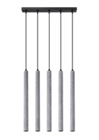 Lampa wisząca tuba beton PASTELO 5L Sollux SL.1274