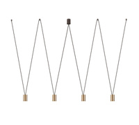 Lampa wisząca MORE EYE IV SOLID BRASS Nowodvorski 7610