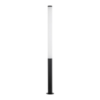 Czarny smukły słupek ogrodowy wysoki 200cm LED 3000K MIA LED L Nowodvorski 11375