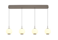 Lampa wisząca czwórka prosta LED Luberon kaszmirowa Aviano Lighting 7051-413