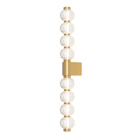 Wysoki złoty kinkiet 76cm ze szklanych kul LED 3000K Amulet MOD555WL-L13G3K Maytoni