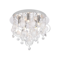 Lampa sufitowa GRESSA srebrna Zuma Line 19031-M