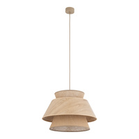 Lampa wisząca o średnicy 38cm KALUM WOOD 1XE27 Tk Lighting 11784