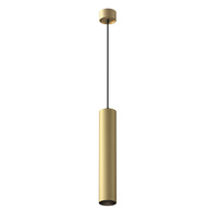 Lampa wisząca pojedyńcza matowa złota tuba 5,4cm 1xGU10 Artisan P082PL-GU10-MG Maytoni