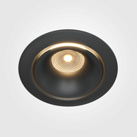 Oczko czarne podtynkowe LED 3000K Yin DL031-L12W3K-D-B Maytoni