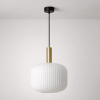 Lampa wisząca z ryflowanym kloszem 30 cm FABIO Kaja Lighting K-5870