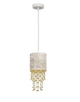 Lampa wisząca pojedyńcza ALMERIA WHITE/GOLD Milagro MLP6444