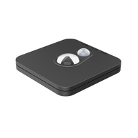 Bezprzewodowa oprawa schodowa, szafkowa Stanley Czarny 3CCT 7,5*7,5cm z czujnikiem ruchu ładowana USB Eko-Light EKB1392