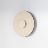 Kinkiet beżowy okrągły 40cm LED RIPPLE WALL 40 BEIGE AZZARDO AZ6579