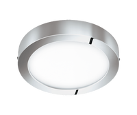 Lampa sufitowa okrągła srebrna FUEVA-C LED IP44 30cm Eglo 98559 sterowana pilotem funkcja smart