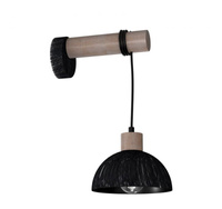 Kinkiet ERIK przecierany czarny Milagro MLP7638