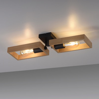 Lampa sufitowa drewniana FRANKY 2xE27 Just Light 15657-18