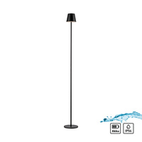 Czarna lampa podłogowa bezprzewodowa USB również na zewnątrz EURIA LED 3000K Just Light 19252-18