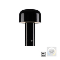 Czarna lampka stołowa ładowana USB AGNES LED Just LIght 19190-18