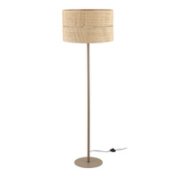 Lampa podłogowa z abażurem z rafii o średnicy 50cm CALMA 1XE27 Tk Lighting 16181