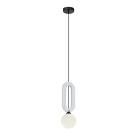 Lampa wisząca Masso szara 1xG9 Italux PND-59839-1-LGR