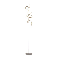 Zakręcona lampa podłogowa w kolorze matowego mosiądzu LED 3000K CURLS Just Light 19031-60