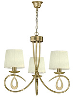 ARNIKA LAMPA WISZĄCA 3X40W E14 PATYNA / KREM Candellux 33-21670