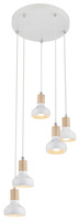 PUERTO LAMPA WISZĄCA 5X40W E14 NA TALERZU BIAŁY Candellux 35-62772