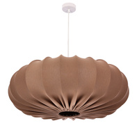 Lampa wisząca CAFEE skandynawska - z abażurem brązowym mokka 66cm 1xE27 Candellux Studio 31-39248