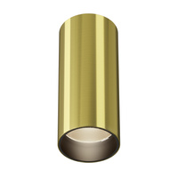 Tuba sufitowa o średnicy 5,2cm i wysokości 12,5cm w kolorze mosiężnym LED 3000K FOCUS LED C056CL-L12W3K-W-BS Maytoni