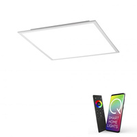 Lampa sufitowa plafon biały 45cm Q-FLAG LED Paul Neuhaus 8097-16 sterowana pilotem funkcja smart